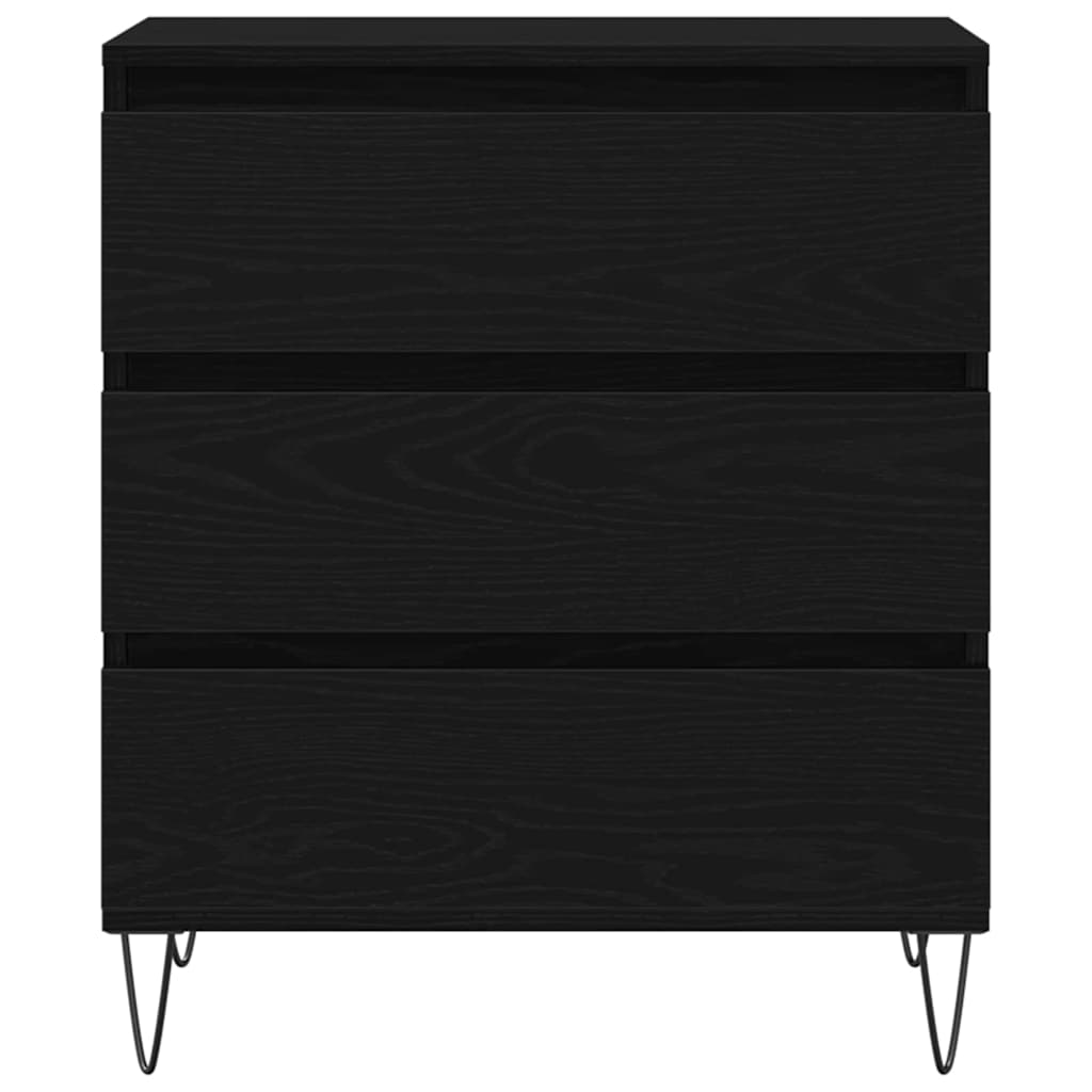 Kommode Svart Eik 60x35x70 cm
