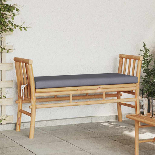 Hagebenk Tre med pute Brun 110 x 38 x 65cm Bambus