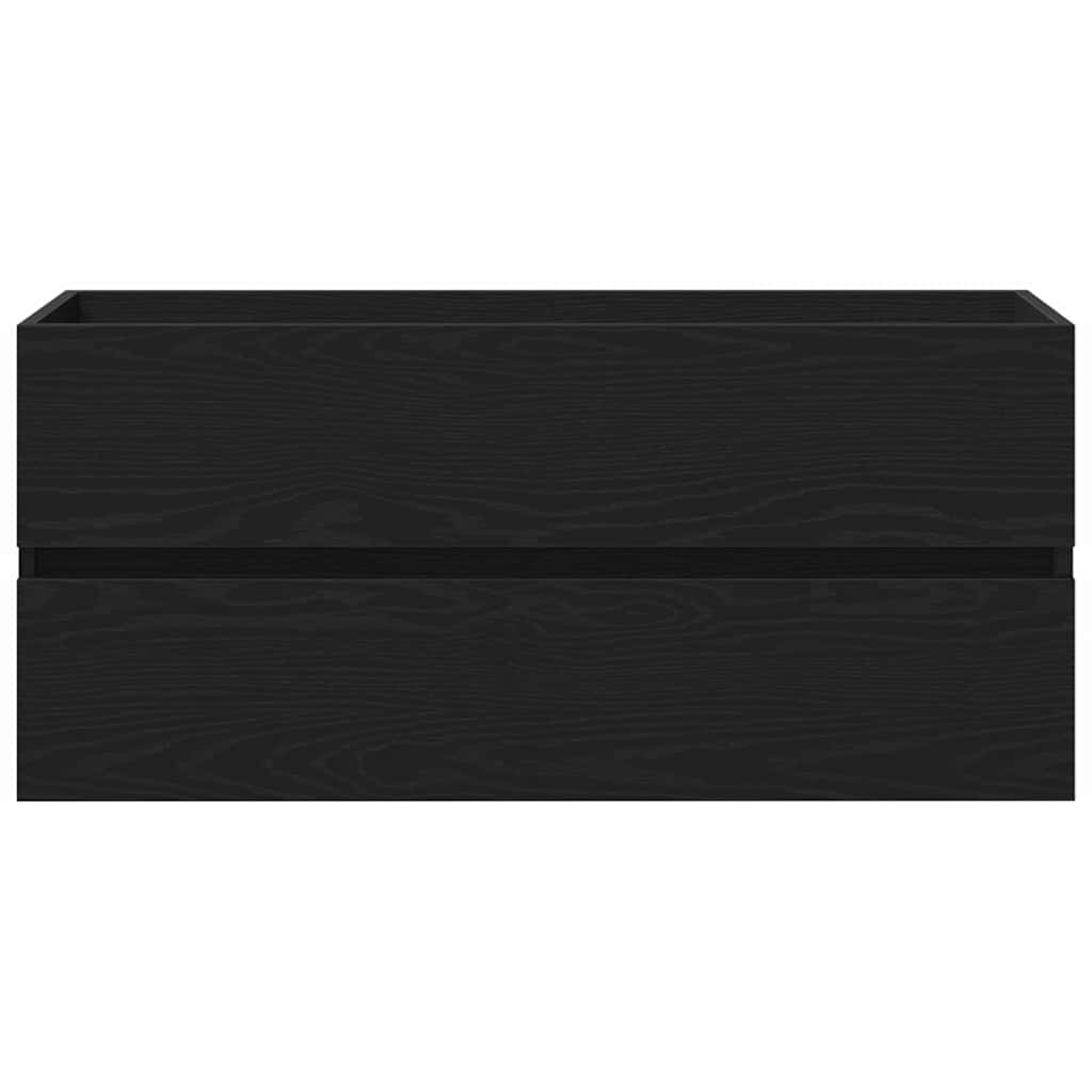 Servantskap Baderom Veggmontert Svart Eik 90 x 39 x 62 cm