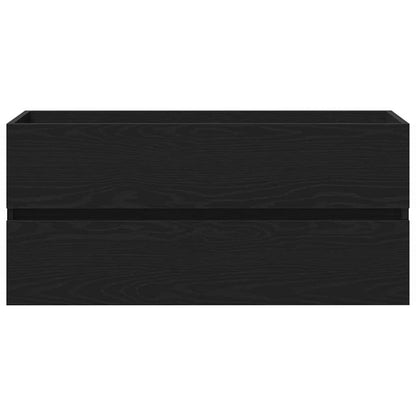 Servantskap Baderom Veggmontert Svart Eik 90 x 39 x 62 cm