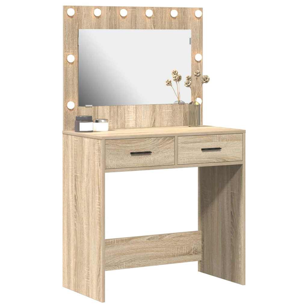 Sminkebord Sonoma Eik 78,5 x 41 x 135 cm
