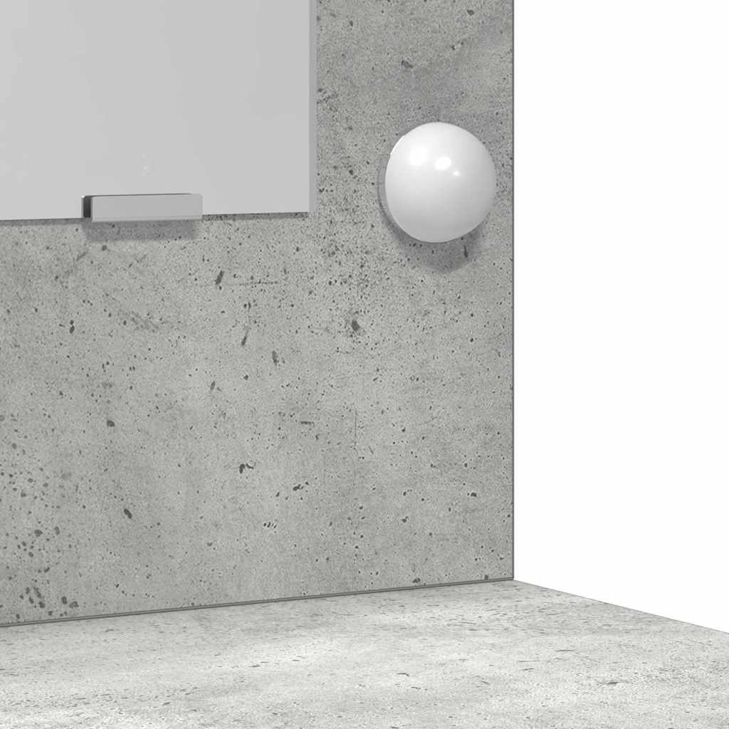 Sminkebord Betonggrå LED 78,5x41x135 cm
