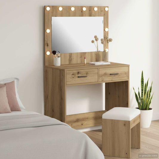 Sminkebord Artisan Eik 78,5 x 41 x 135 cm