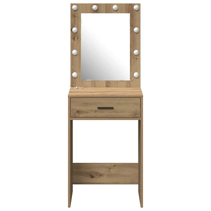 Sminkebord Artisan Eik LED 50x41x135 cm