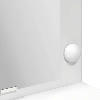 Sminkebord Hvit LED 100x41x135 cm