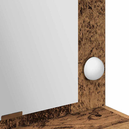 Sminkebord Gammelt Tre LED 100x41x135 cm