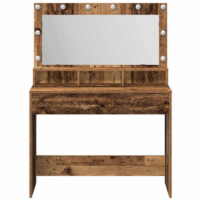 Sminkebord Gammelt Tre LED 100x41x135 cm