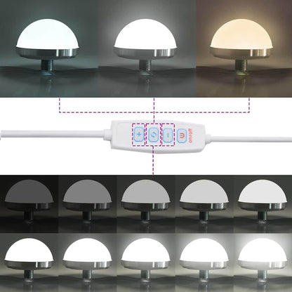Sminkebord Artisan Eik LED 100x41x135 cm