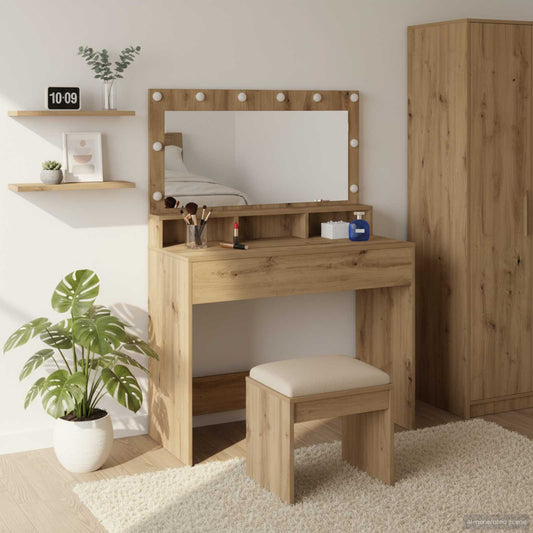 Sminkebord Artisan Eik 100 x 41 x 135 cm