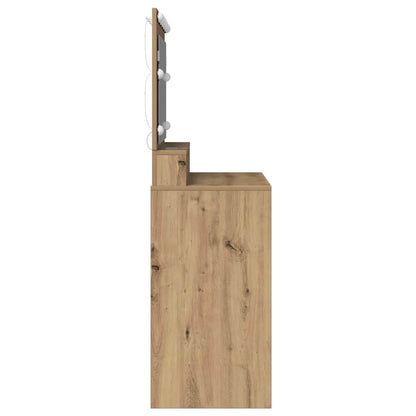 Sminkebord Artisan Eik LED 100x41x135 cm