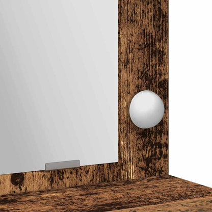 Sminkebord Gammelt Tre LED 79x41x135 cm