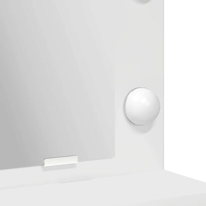 Sminkebord Hvit LED 50x41x135 cm