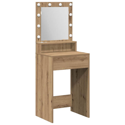 Sminkebord Artisan Eik LED 50x41x135 cm