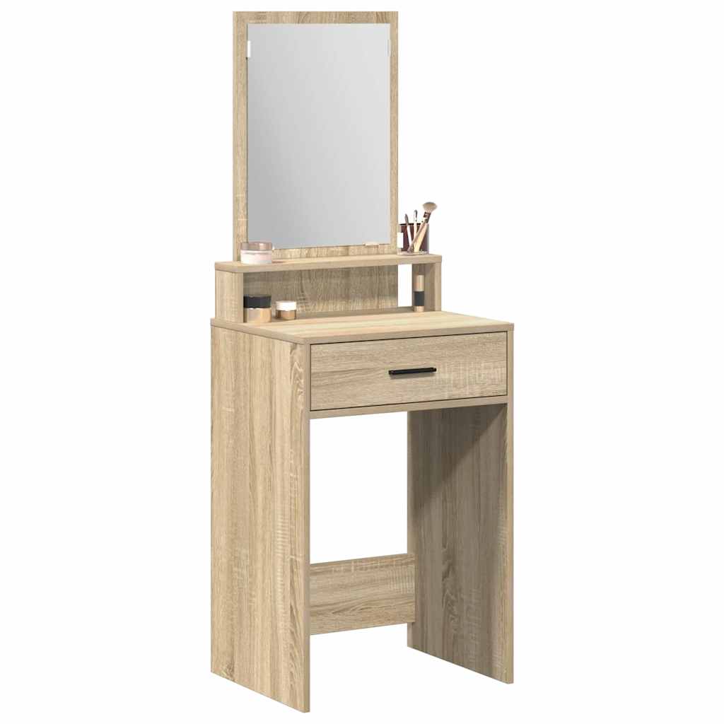 Sminkebord Sonoma Eik skuffer 50x41x140 cm