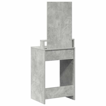 Sminkebord Betonggrå skuffer 50x41x140 cm