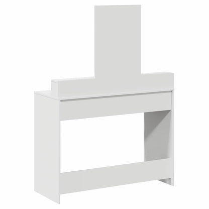 Sminkebord Hvit skuffer 100x41x140 cm