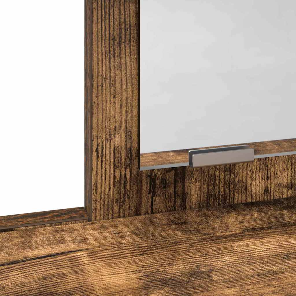 Sminkebord Røkt Eik skuffer 100x41x140 cm