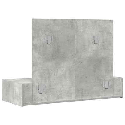 Sminkebord Betonggrå Vegghengt 100x40x70 cm