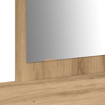 Sminkebord Brun Eik Vegghengt 100x40x70 cm