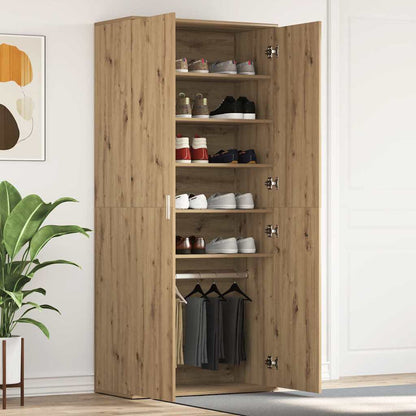 Skoskap Skohylle Skobenk Artisan Eik med hylle 80 x 39 x 178 cm