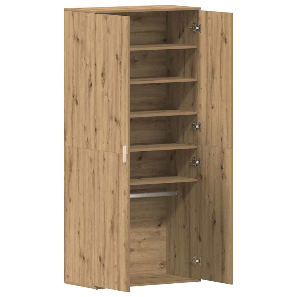 Skoskap Skohylle Skobenk Artisan Eik med hylle 80 x 39 x 178 cm