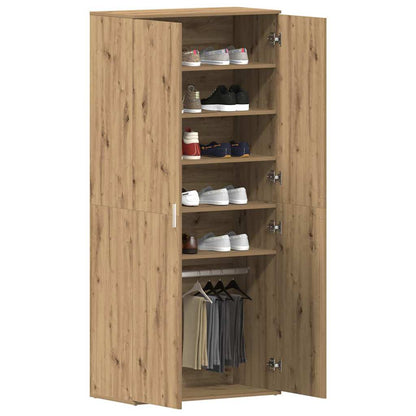 Skoskap Skohylle Skobenk Artisan Eik med hylle 80 x 39 x 178 cm