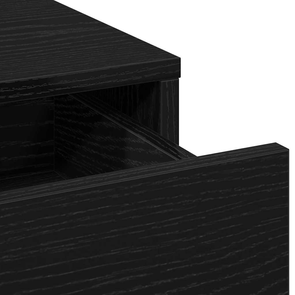 Sminkebord 2 pcs Svart 50 x 41 x 135 cm Konstruert tre