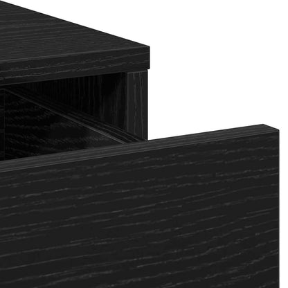 Sminkebord 3 pcs Svart 40 x 41 x 135 cm Konstruert tre