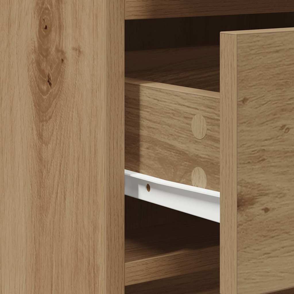 Sminkebord med skuff 2 pcs Brun 50 x 41 x 135 cm Konstruert tre