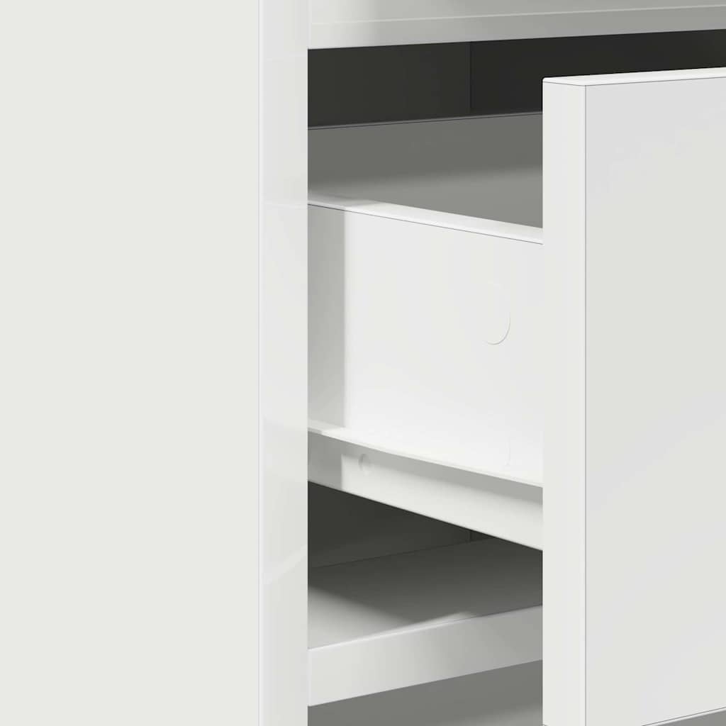 Sminkebord med speillys Hvit 50 x 41 x 135 cm