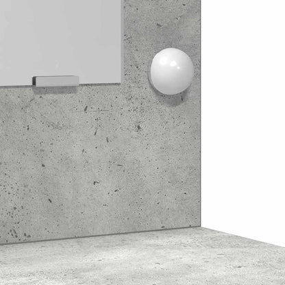 Sminkebordsett med skuff med dør 2 pcs Betonggrå Konstruert tre