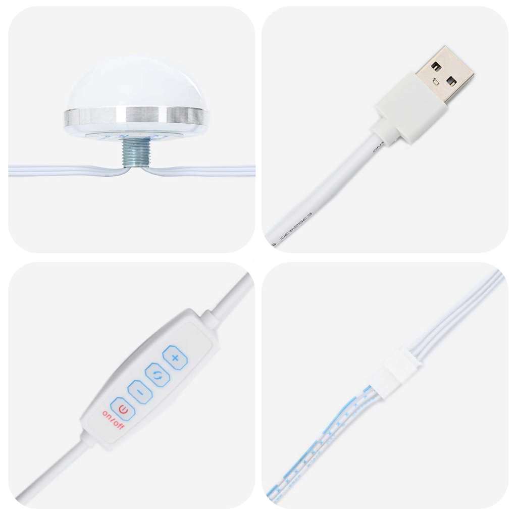 Sminkebordsett med skuff 3 pcs Sonoma eik Konstruert tre