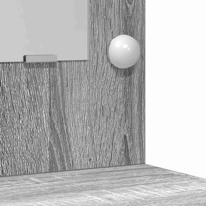 Sminkebordsett med skuff 3 pcs Grå sonoma Konstruert tre