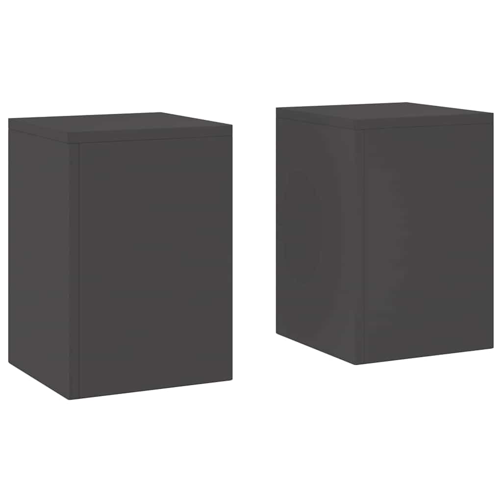 Planteholder 2 pcs Svart 24 x 24 x 35 cm Stål