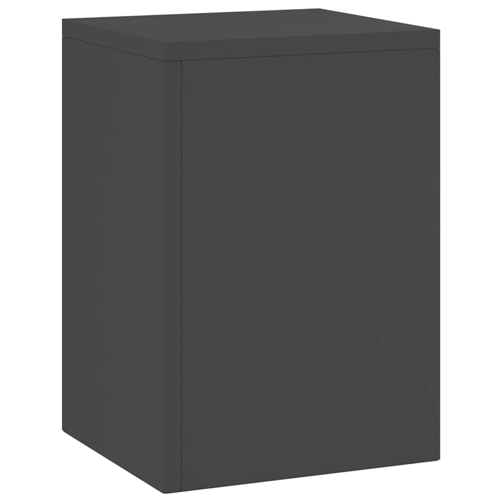 Planteholder 2 pcs Svart 24 x 24 x 35 cm Stål