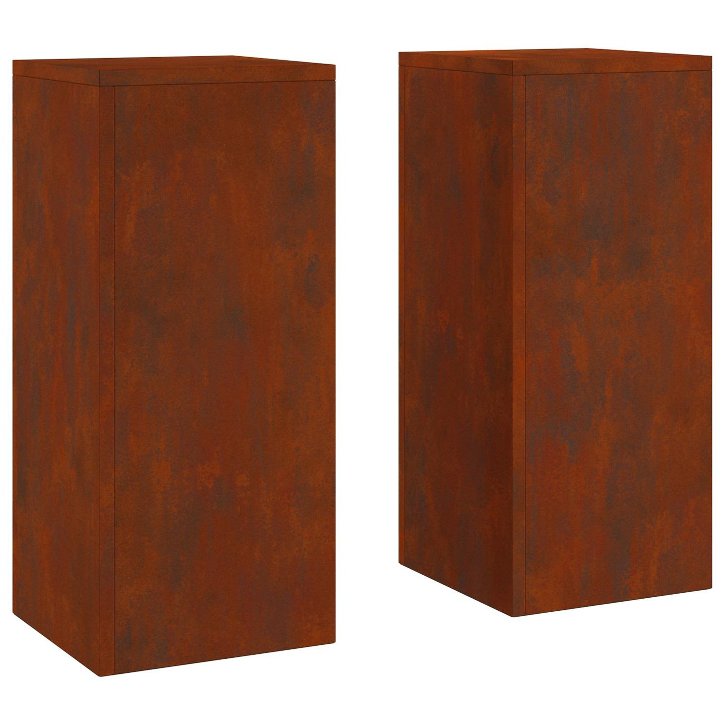 Planteholder 2 pcs Rusten 24 x 24 x 55 cm Cortenstål
