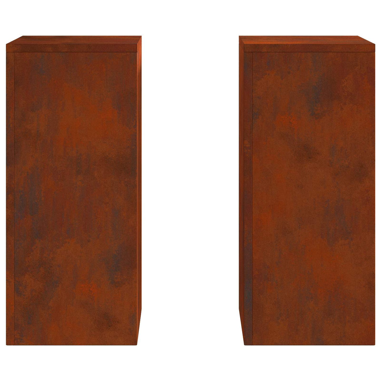 Planteholder 2 pcs Rusten 24 x 24 x 55 cm Cortenstål