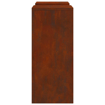 Planteholder 2 pcs Rusten 24 x 24 x 55 cm Cortenstål