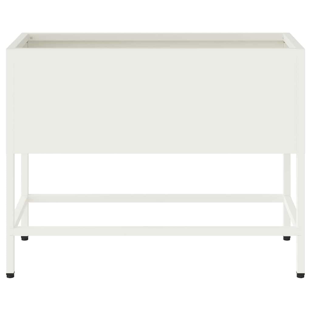 Hevet Hageplante Hvit 60 x 26 x 48 cm Stål