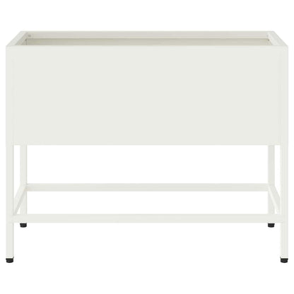 Hevet Hageplante Hvit 60 x 26 x 48 cm Stål