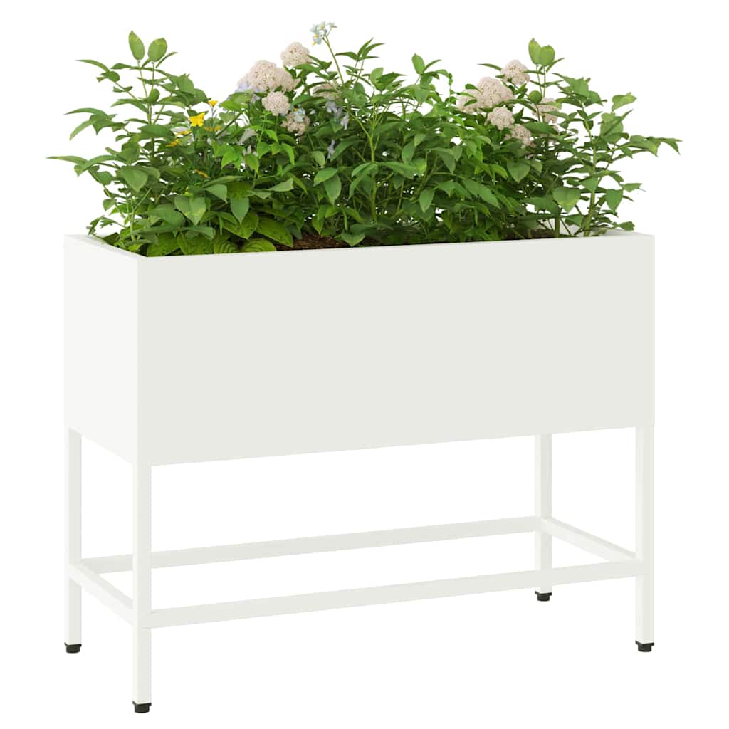 Hevet Hageplante Hvit 60 x 26 x 48 cm Stål