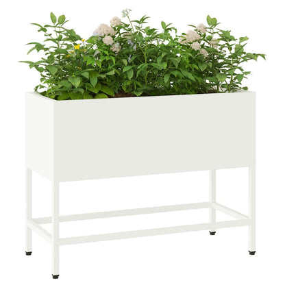 Hevet Hageplante Hvit 60 x 26 x 48 cm Stål