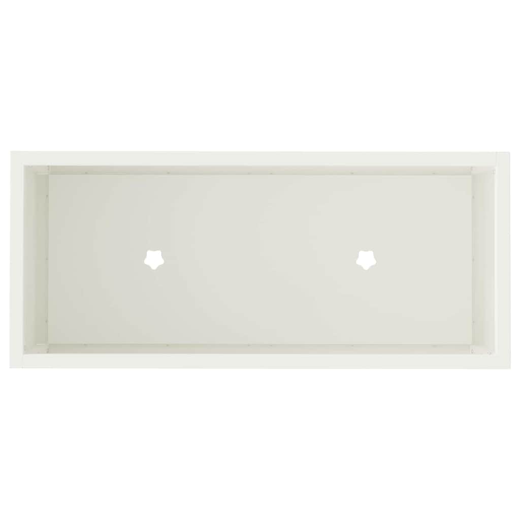 Hevet Hageplante Hvit 60 x 26 x 48 cm Stål