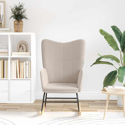 Lenestol Grå Lysegrå Krøllete Ull-lignende Stoff