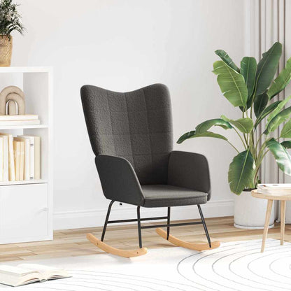 Lenestol Grå Mørkegrå Krøllete Ull-lignende Stoff