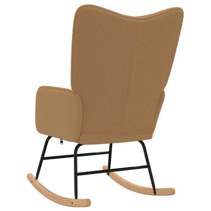 Lenestol Beige Krøllete Ull-lignende Stoff