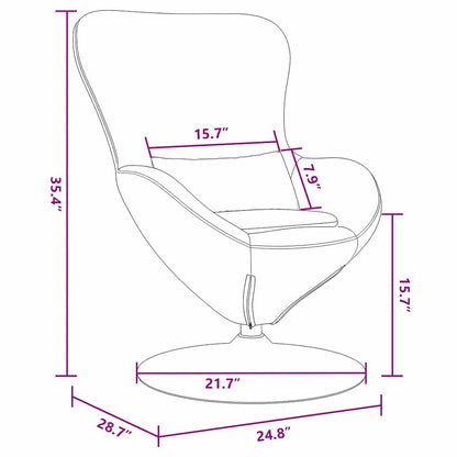Lenestol Grå Mørkegrå Egg Stol Stoff