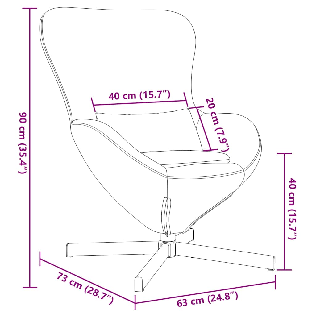 Lenestol Gul Egg Stol Gul Fløyel