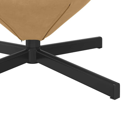 Lenestol Brun Egg Stol Fløyel