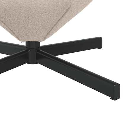 Lenestol Grå Lysegrå Egg Stol Curly Ull-lignende Stoff